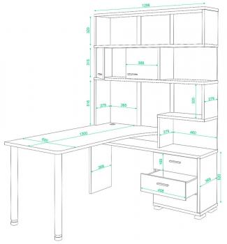 Стол компьютерный Мэрдэс СР-420/130