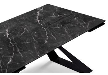 Стеклянный стол Woodville Маккарти 160(220)х90х77