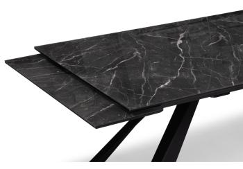 Стеклянный стол Woodville Маккарти 160(220)х90х77