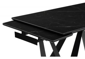 Стеклянный стол Woodville Марвин 160(220)х90х76