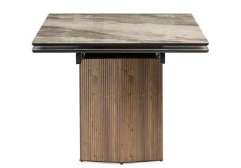 Стеклянный стол Woodville Монерон 200(260)х100х77