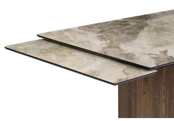 Стеклянный стол Woodville Монерон 200(260)х100х77