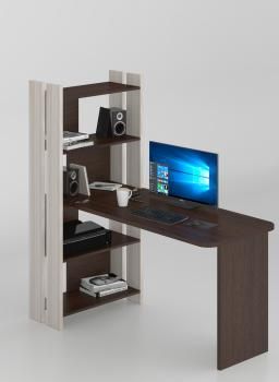 Стол-стеллаж Мэрдэс СТЛ-ОВ+С120Р (без тумбы) со скругленными углами