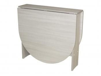 Ясень шимо светлый/ круглая хром 50мм