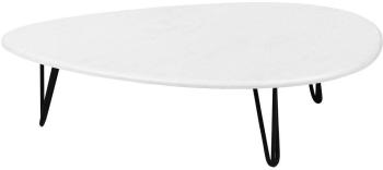 Стол журнальный Калифорния Дадли белый бетон 2 (У)