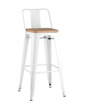 Стул барный STOOL GROUP TOLIX WOOD со спинкой