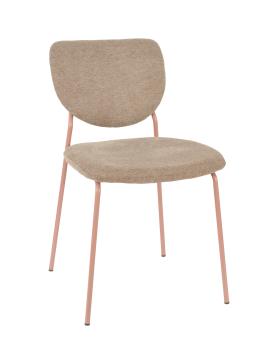 Коричневый шенилл, розовые ножки