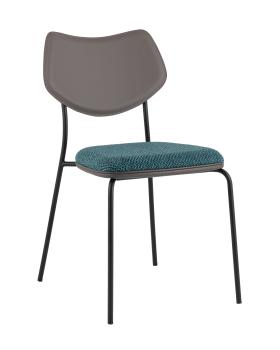 Темно-бирюзовый, с серой экокожей