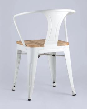 Стул STOOL GROUP TOLIX ARM WOOD с подлокотниками