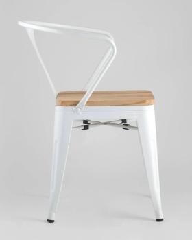 Стул STOOL GROUP TOLIX ARM WOOD с подлокотниками