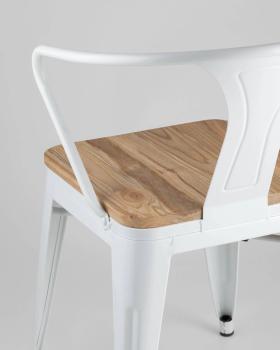 Стул STOOL GROUP TOLIX ARM WOOD с подлокотниками