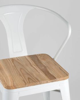 Стул STOOL GROUP TOLIX ARM WOOD с подлокотниками