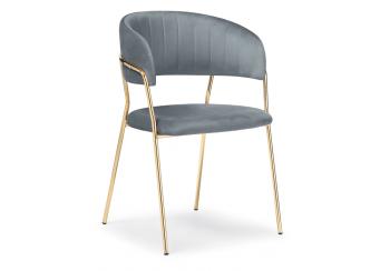 Серый велюр/золото