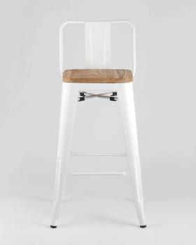 Стул полубарный STOOL GROUP TOLIX WOOD со спинкой