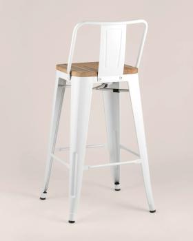 Стул полубарный STOOL GROUP TOLIX WOOD со спинкой
