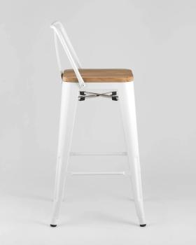 Стул полубарный STOOL GROUP TOLIX WOOD со спинкой