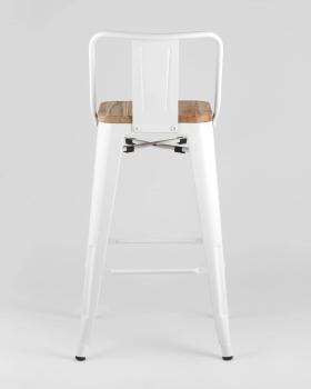 Стул полубарный STOOL GROUP TOLIX WOOD со спинкой