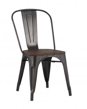 Черный патина золото/Темное дерево