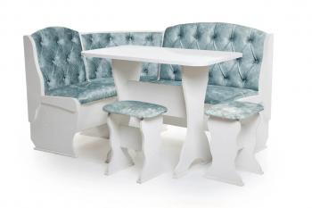 Белый/Велюр лагуна