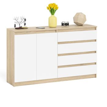 Дуб Сонома/Белый