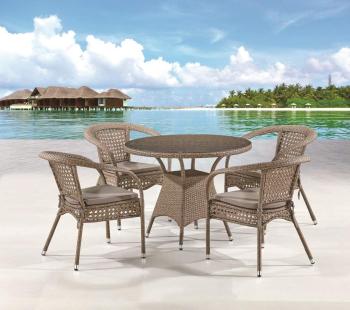 Комплект плетеной мебели Афина Лион-1B T220CT/Y32B-W56