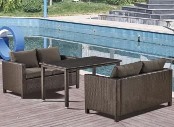 Комплект плетеной мебели Афина T256A/S59A-W53
