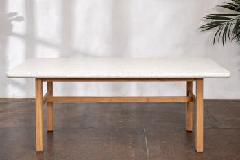 Обеденный стол из тика Joygarden TALARA 200 см с керамической столешницей