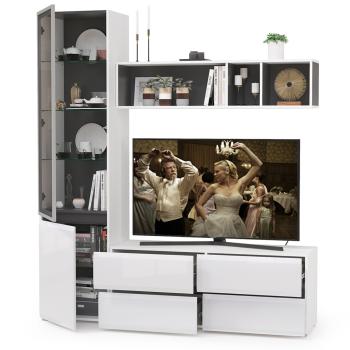 Гостиная Mobi Сидней Комплектация № 08 13.63 + 15.57 + 13.201