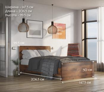 Кровать БРВ Мебель ИНДИАНА JLOZ 140x200