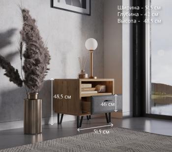 Тумба прикроватная БРВ Мебель GRACE KOM1S