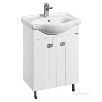 Тумба с раковиной Aquaton ФИДЖИ 60/Раковина Селигер-60