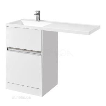 Тумба с раковиной Aquaton Лондри 60/Раковина Лондри 120 левая