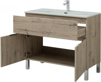 Тумба под раковину AQUANET Алвита New 100 (1 ящик, 2 дверцы)