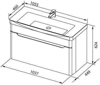 Тумба под раковину AQUANET София 105