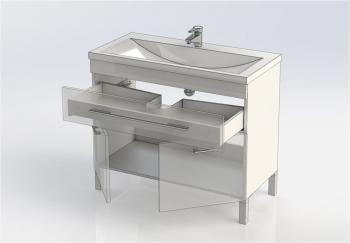 Тумба под раковину AQUANET Верона 100 (напольная 1 ящик 2 дверцы)