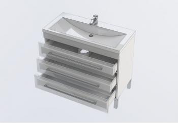 Тумба под раковину AQUANET Верона 100 (напольная 3 ящика)