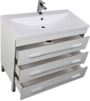 Тумба под раковину AQUANET Верона 100 (напольная 3 ящика)