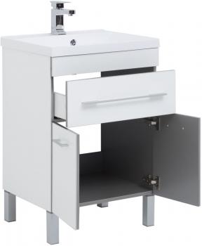 Тумба под раковину AQUANET Верона 58 (напольная 1 ящик 2 дверцы)