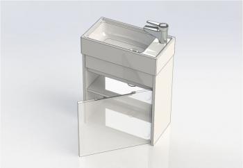 Тумба с раковиной AQUANET Лидс 50