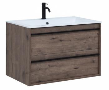 Тумба с раковиной AQUANET Lino 80