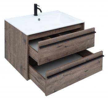 Тумба с раковиной AQUANET Lino 80