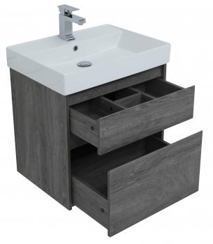 Тумба с раковиной AQUANET Nova Lite 60 (2 ящика)