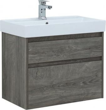 Тумба с раковиной AQUANET Nova Lite 75 (2 ящика)