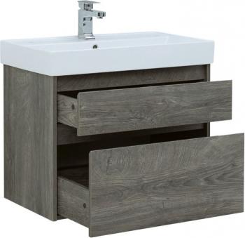 Тумба с раковиной AQUANET Nova Lite 75 (2 ящика)