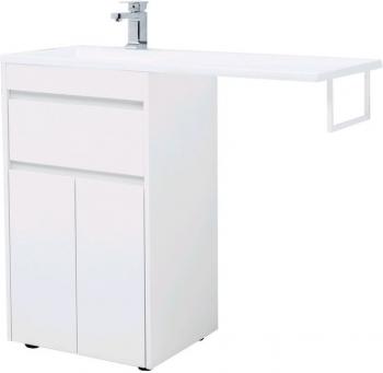 Тумба с раковиной AQUANET Токио 110 L (напольная, 1 ящик, 2 дверцы)