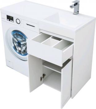 Тумба с раковиной AQUANET Токио 110 R (напольная, 1 ящик, 2 дверцы)