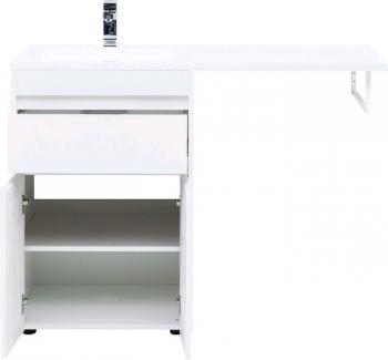 Тумба с раковиной AQUANET Токио 120 L (напольная, 1 ящик, 2 дверцы)