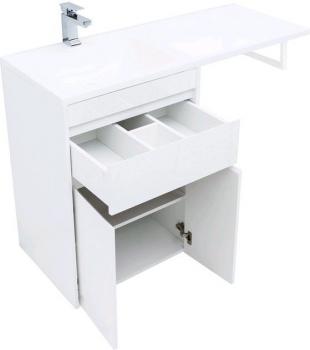 Тумба с раковиной AQUANET Токио 120 L (напольная, 1 ящик, 2 дверцы)