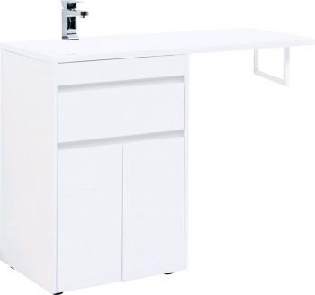 Тумба с раковиной AQUANET Токио 120 L (напольная, 1 ящик, 2 дверцы)