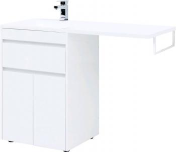 Тумба с раковиной AQUANET Токио 120 L (напольная, 1 ящик, 2 дверцы)